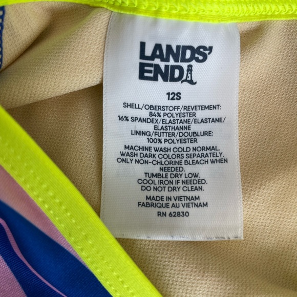 Lands’ End Kids’ Rashguard and Swimsuit top - Picture 7 of 13